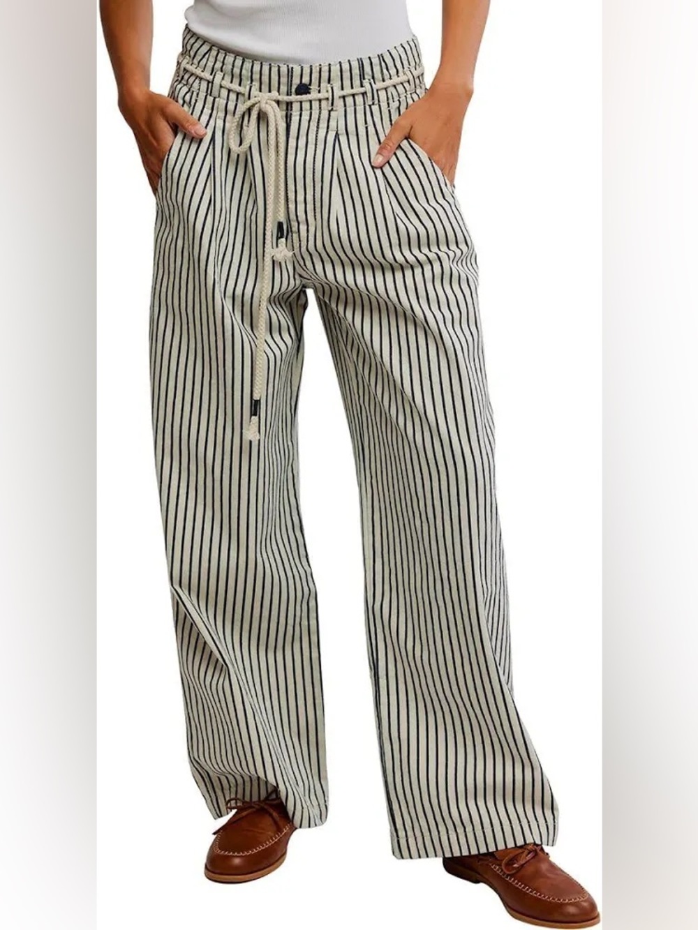 Free People Women's Dakota Cinched Railroad Pull On in Washed Railroad